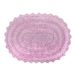 DII Crochet Collection Omkeerbare badmat, klein ovaal, 43 x 61 cm, mauve