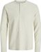 JACK&JONES JJEDOVER HENLEY LS TEE NOOS Homme T-shirt à manches longues XXL Antique White