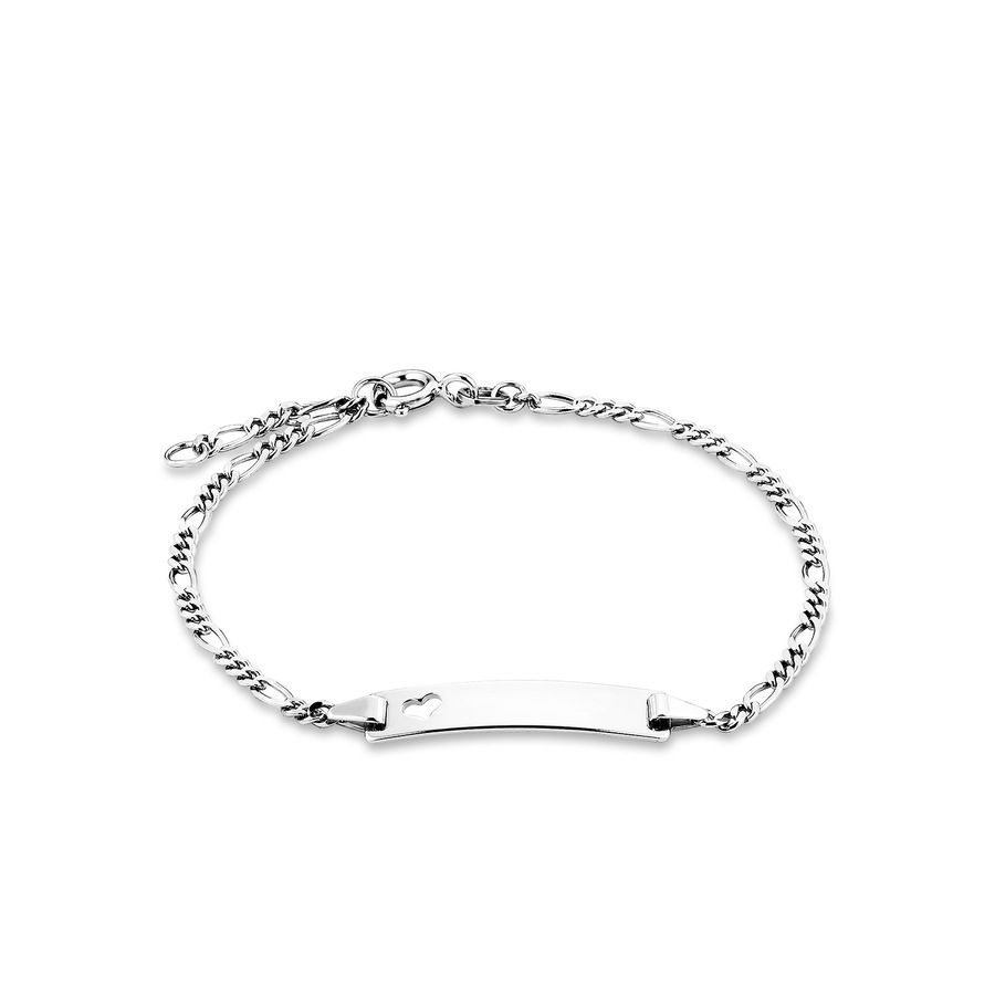 amor ID armband voor dames, sterling zilver 925