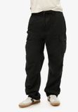 Superdry Para Cargobroek met lage taille voor dames - Zwart