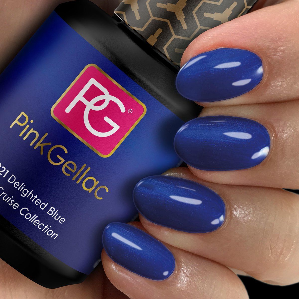 Pink Gellac Gel Nagellak - 221 Delighted Blue - 8718719683194