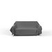 Italian Bed Linen Sprei Max Color, effen, donkergrijs, 170 x 300 cm