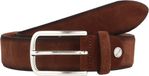 Vanzetti Leren riem Velours Belt W105 Mid Brown bruine