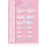 essence what the fake! PRESS-ON NAILS manicure set - FRENCH CHROME Nagelverzorgingsset