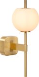 Lucide ELDA - Wandlamp Badkamer - 1xG9 - IP44 - Mat Goud / Messing