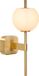 Lucide ELDA - Wandlamp Badkamer - 1xG9 - IP44 - Mat Goud / Messing