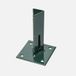 WERKA PRO Support de poteau en fer, forme T, vert