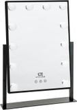 United Entertainment Hollywood Spiegel Met 12 LEDs - 36x47,5 cm - Zwart