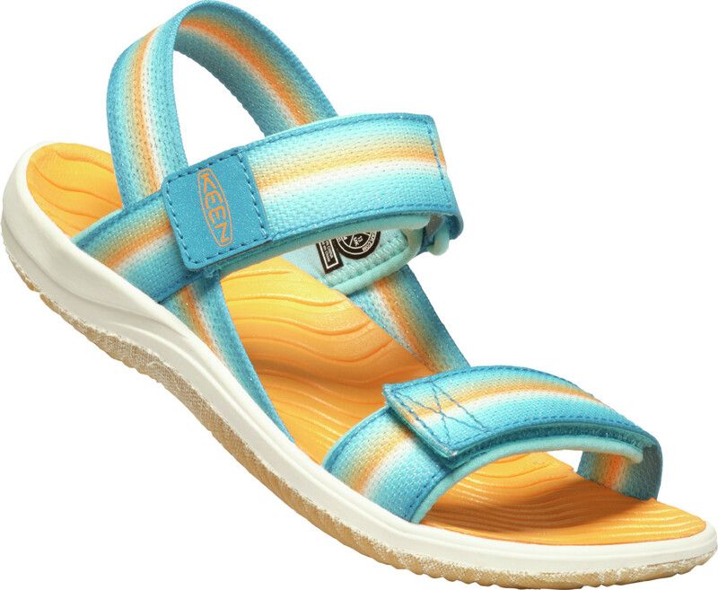 Keen Elle Backstrap Sandalen - Turquoise/Geel - Maat 35 - Jongens/Meisjes