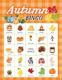 Autumn Bingo: 32 Player Fall Themed Party Games for Thanksgiving Family Gatherings, Kids Autumn Game, Fall Classrooms Activity