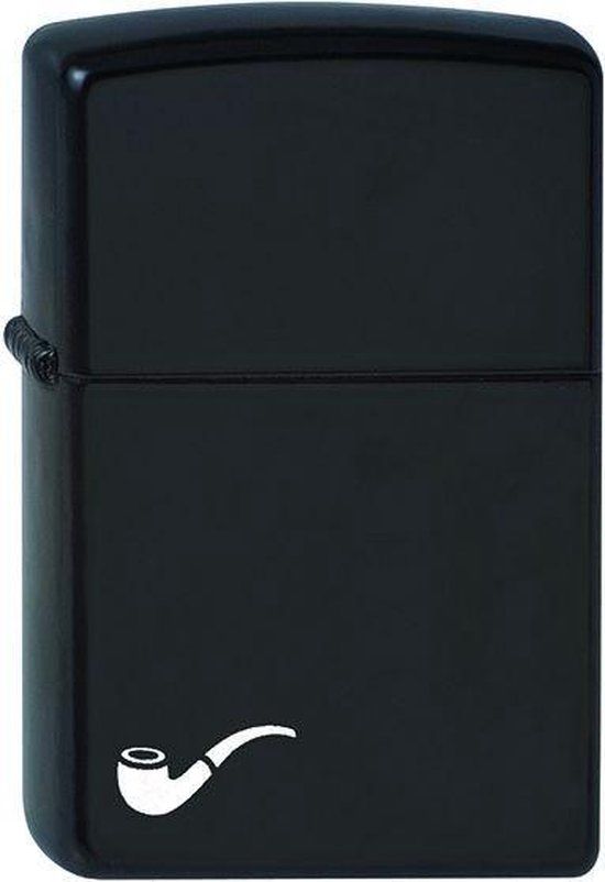 Zippo Pipe Lighter Black - Chroom - Metaal
