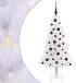vidaXL - Kunstkerstboom - met - 150 - LED - Wit - 150 - cm - PVC - en - Staal
