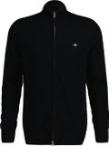 GANT Vest CASUAL COTTON ZIP CARDIGAN Zwart XL