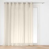 douceur d'intérieur, Voile met oogjes (240 x 240 cm), mopshond, geweven voile