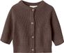 NAME IT Baby Cardigan NBNBUBBA LS KNIT CARD NOOS - French Roast - Maat 62