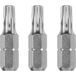 kwb 3 x bits 25 mm TORX 27 industrieel staal (TQ 60 staal, ISO 1173 aandrijving C 6.3) bits-set