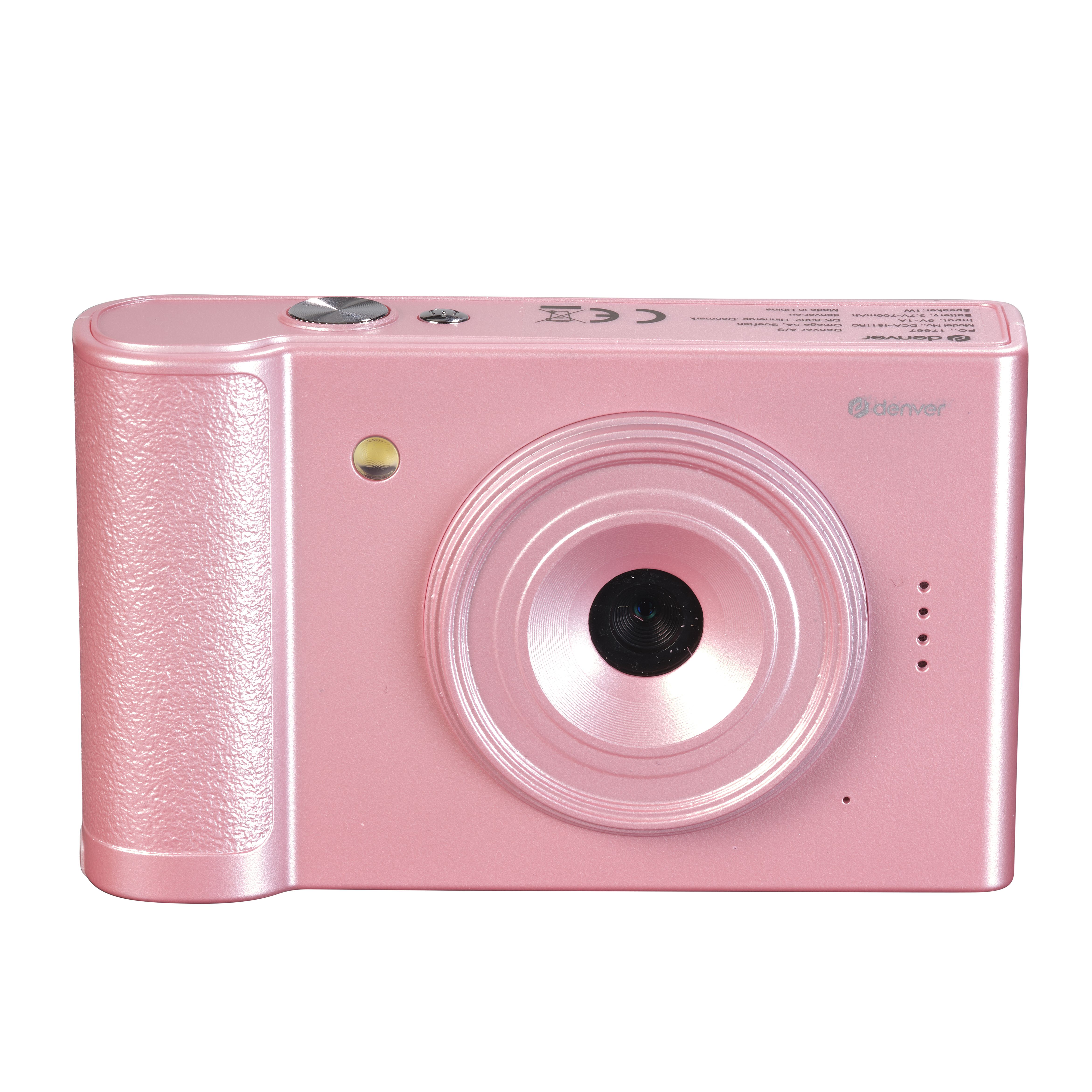 Denver DCA-4811RO Compact Camera - 48MP, CMOS, 1920 x 1080 Pixels, Pink