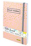 Online Bullet Journal Spotlights Rose, notitieboek met softcover en elastiek, DIN A5, 120 g/m² FSC-papier, 144 pagina's met stippen, notitieblok om te schrijven, kalligrafie en tekenen