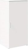 vidaXL Opbergkast - 50x45x103,5 cm - Bewerkt Hout - Wit