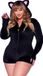 Leg Avenue Black Velvet Kitty Cat Kostuum Dames Plus Size XXXL/XXXXL