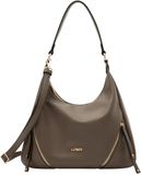 L.CREDI Priscilla Schoudertas 33 cm - Dames - dark taupe