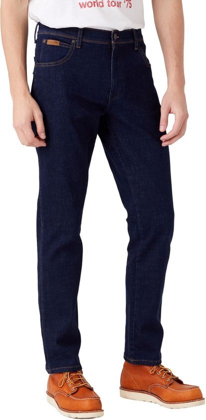 Wrangler Heren Jeans Broeken TEXAS SLIM slim Fit Blauw 36W / 32L Volwassenen