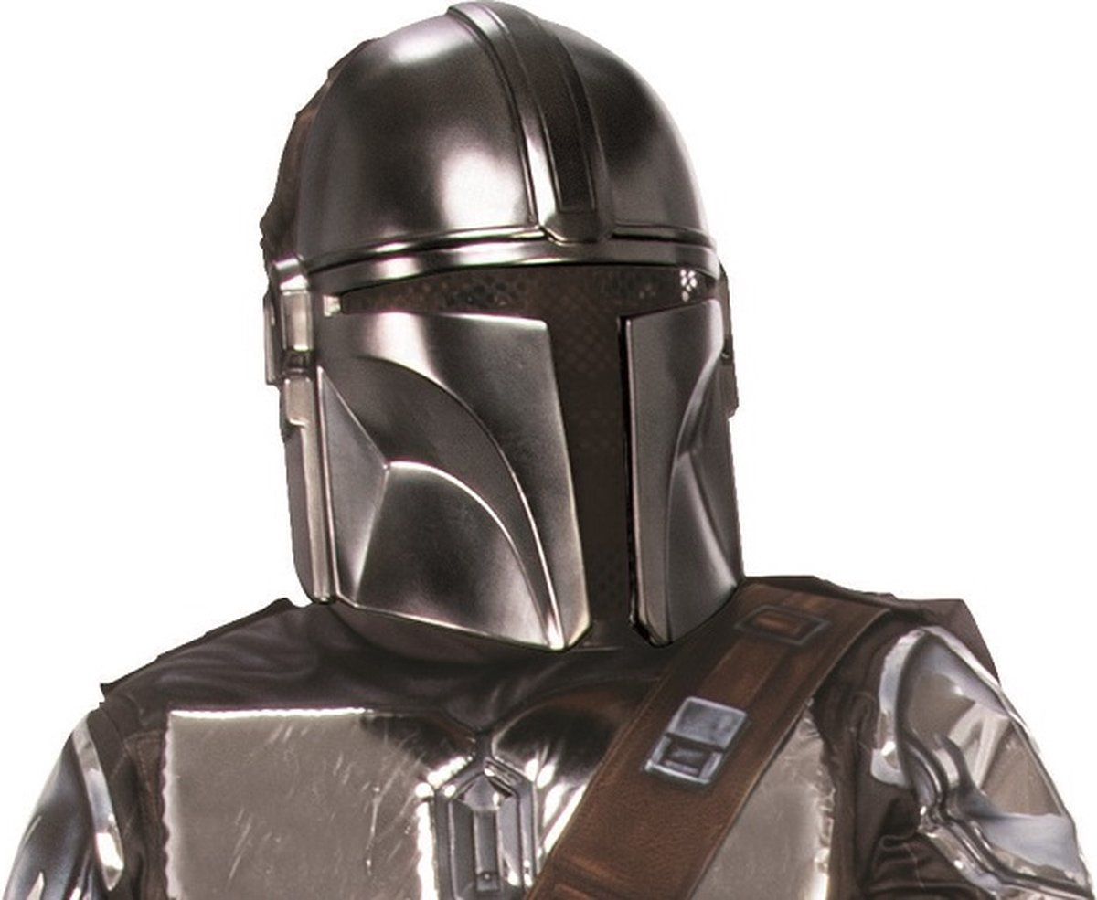 Rubie's The Mandalorian Beskar Half Mask - Silver/Grey