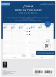 Filofax Week op twee pagina's Wit A5 2026