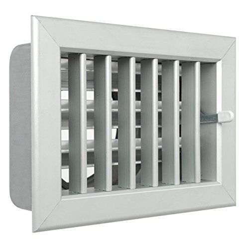 La Ventilazione Gcsial1813100-y rooster ingebouwd voor open haarden, aluminium, 180 x 130 mm