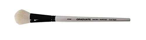 Daler Rowney - 212152075 – creatieve set – ovale kwast van wit geitenhaar voor badgeon-effect – maat 3/4