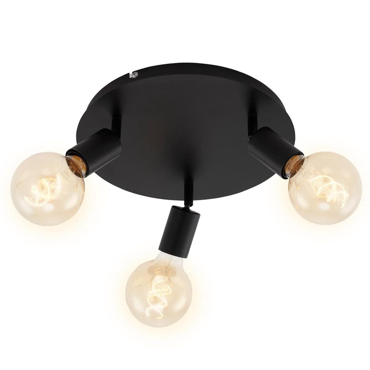 Briloner Leuchten PEARL Plafondlamp - Zwart - Metaal