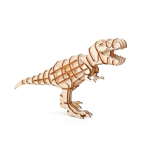 Kikkerland T-Rex 3D Houten Puzzel