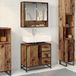 Prolenta Maison Exclusive Armoire de salle de bain exclusive en bois vieilli, dimensions 65 x 33 x 60 cm, fabriquée en bois composite
