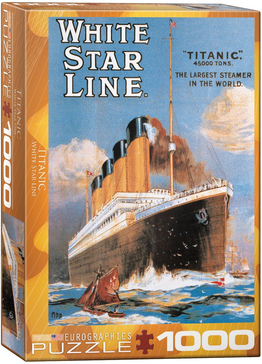 Eurographics Titanic White Star Line 1000pcs Puzzle