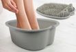 Bol Bain de Pieds et Tapis de Gommage - Ensemble de Soins des Pieds - Relaxation Apaisante - Tapis à Double Texture - 38 x 33 x 15 cm