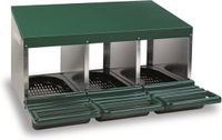 Legnest Gaun Pluimvee legnest met plastic vloer 3 vaks
