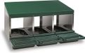Legnest Gaun Pluimvee legnest met plastic vloer 3 vaks