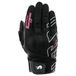 Furygan Jet Neon D3O Lady - gants moto et scooter pour femme, été, homologué CE, paume 100% cuir, textile respirant, écran tactile, protection D3O