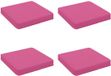 vidaXL 4-delige Zitkussens VUGHT 100% Polyester Roze
