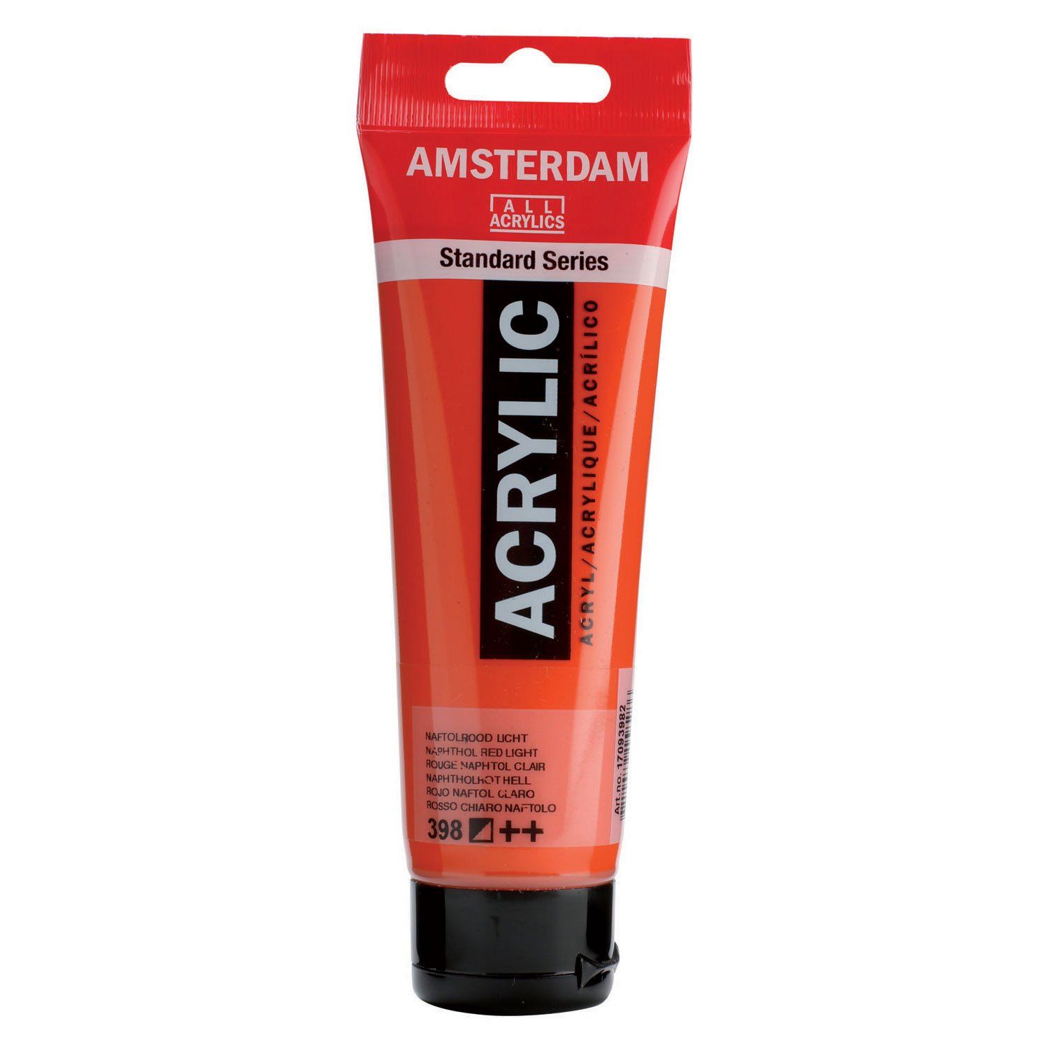Amsterdam Standard Acrylic Paint Tube - 120ml - Naphthol Red Light