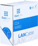 Danicom CAT6 U/UTP 50 meter kabel op rol soepel grijs CCA