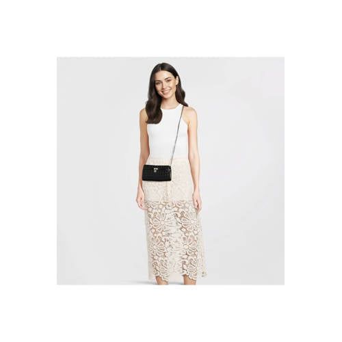 Michael Kors leren crossbody tas Hamilton zwart