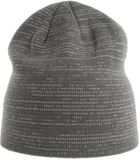 Atlantis Headwear Shine Beanie Dark Grey Melange One Size