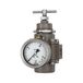 Riegler Roestvrij stalen drukregelaar, 1.4401, met secundaire ventilatie (terugstuurbaar), incl. Mano., BG 1, G 1/4, regelbereik 0,4-4,0 bar