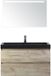 BES LED Maxx XL Badmeubelset 100 cm - Craft Oak - Wastafel Lucca 1 Kraangat met LED Spiegel