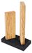 Bloc aimanté pour couteaux, en chêne et granit, pour 4 couteaux, dimensions 18x10x28-30 cm