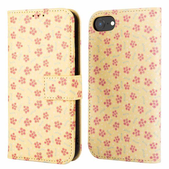 imoshion Design Bookcase voor de Apple iPhone 17e / 16e - Sunny Yellow Petite Flowers