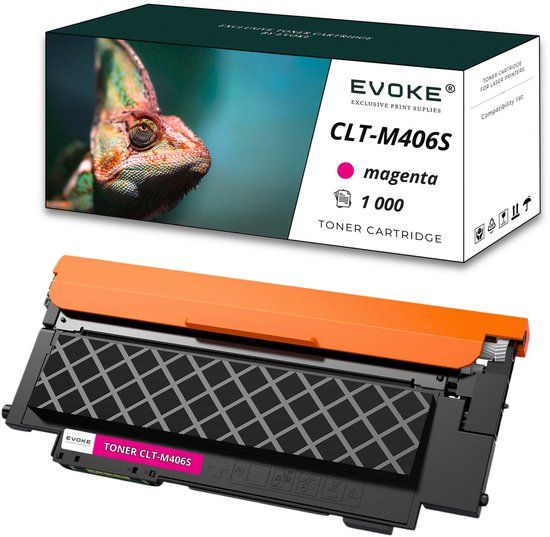 Evoke Toner cartridge SAMSUNG CLT-M406S magenta, 1000 pagina's