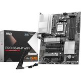 MSI PRO B840-P WiFi-moederbord, ATX, ondersteunt AMD Ryzen 9000/8000/7000-processoren, AM5 - DDR5 geheugenboost (8000+ MT/s OC), PCIe 4.0 x16, M.2 Gen4, Wi-Fi 7, 2,5G LAN