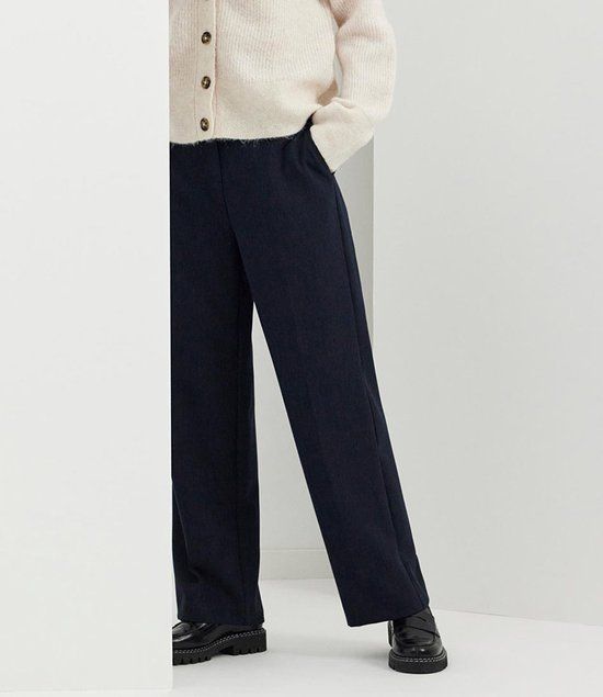 Selected Femme Rita MW Wide Pant Dark Sapphire